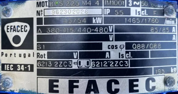 Silnik elektryczny 45kW 1465obr. 3fazowy - zdjęcie 2