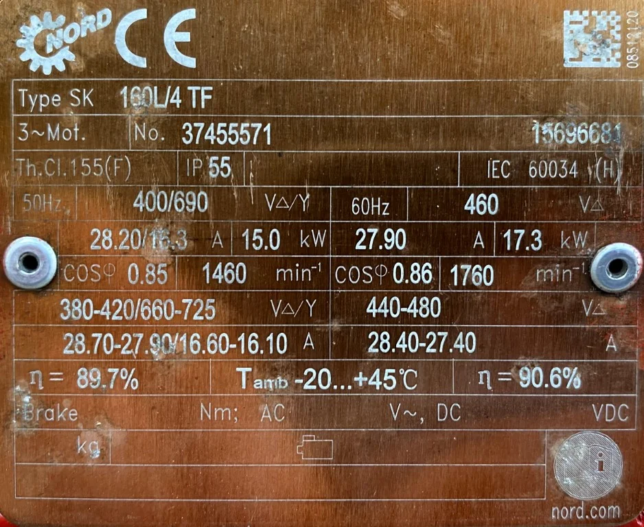 motoreduktor / przekładnia 15kW 21obr. NORD - zdjęcie 3