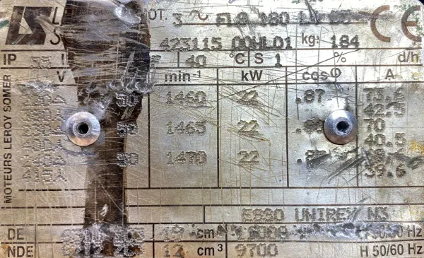 Silnik elektryczny 22kW 1465obr. 3fazowy - zdjęcie 2