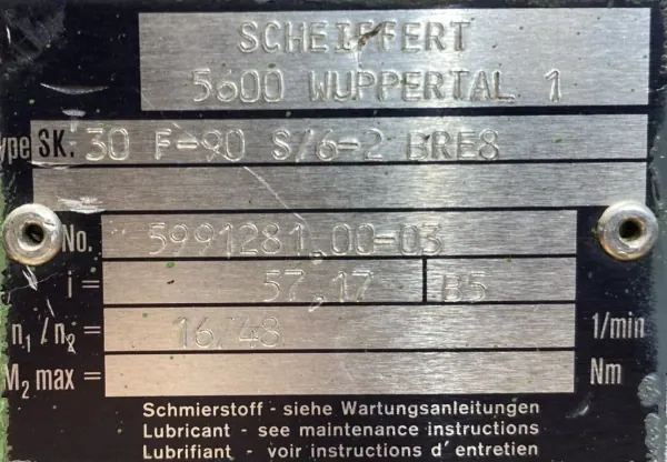 Motoreduktor / przekładnia 0,3/1,1kW 16/48obr. 3fazowy HAMULEC NORD - zdjęcie 4