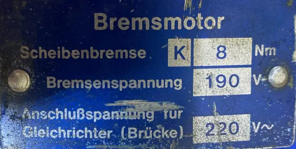 Motoreduktor / przekładnia 0,3/1,1kW 16/48obr. 3fazowy HAMULEC NORD - zdjęcie 3