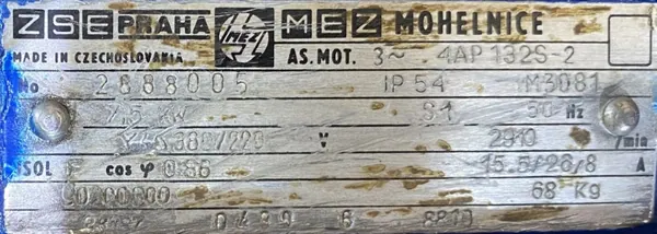 Silnik elektryczny 7,5kW 2910obr. 3fazowy - zdjęcie 2