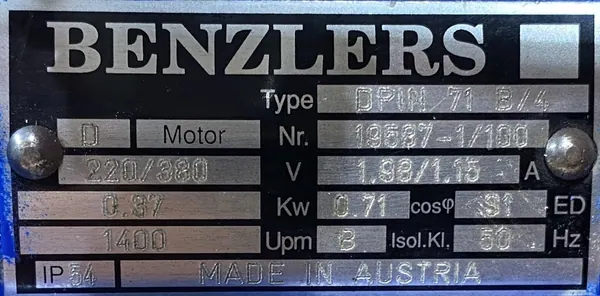 Silnik elektryczny 0,37kW 1400obr. 3fazowy - zdjęcie 2
