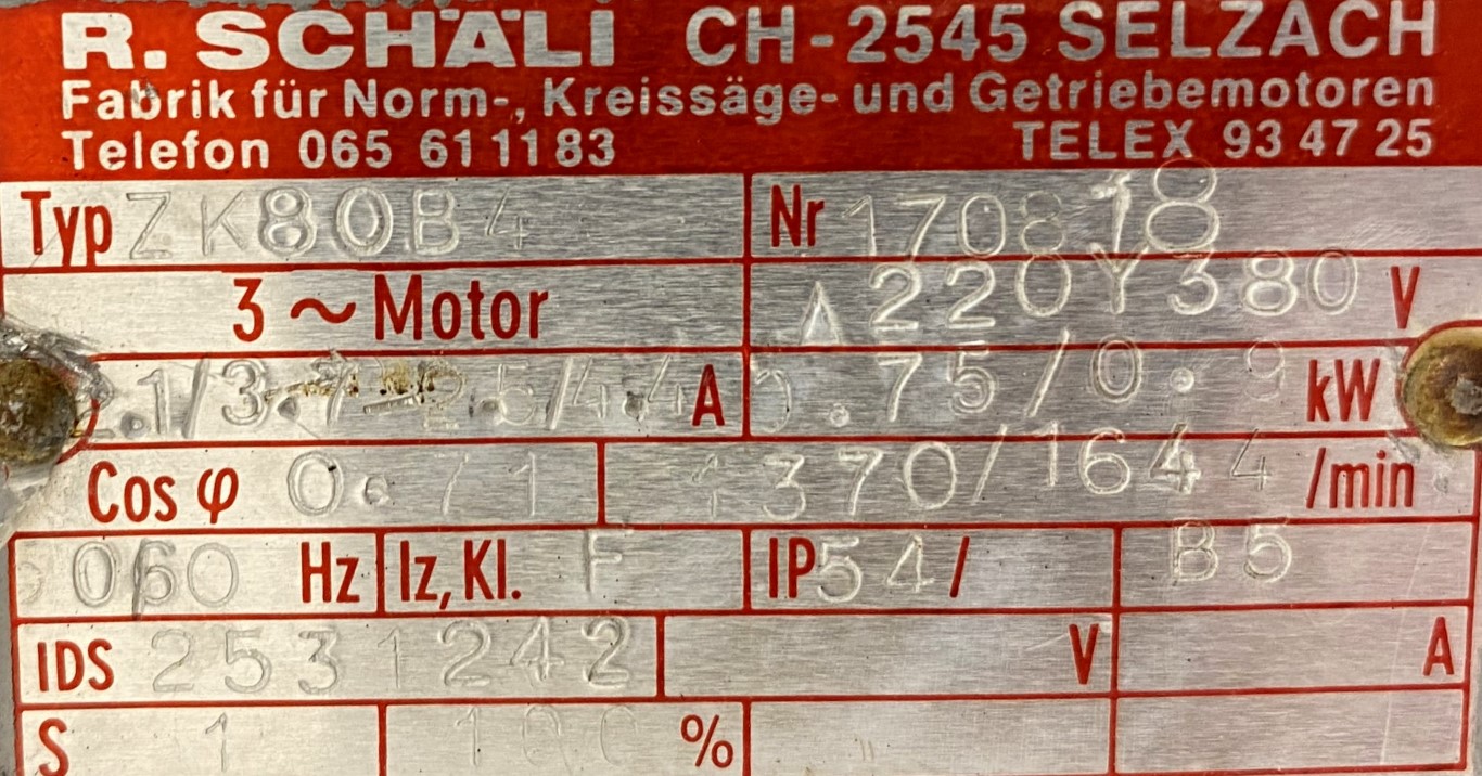 pompa próżniowa 0,75kW 1370obr. ZK 80 B4 / SV 1025 - zdjęcie 3