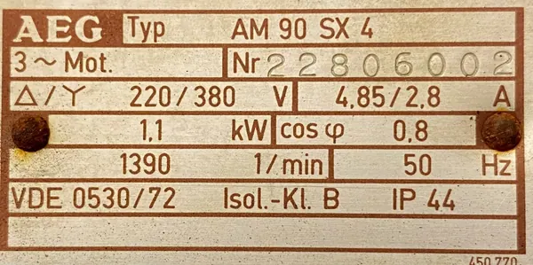 Pompa próżniowa 1,1kW 1390obr. DUO 030 A - zdjęcie 3