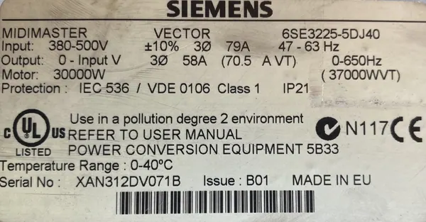 Falownik 30kW 400V SIEMENS - zdjęcie 2