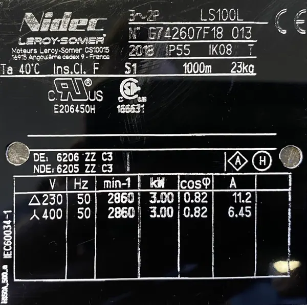 Silnik elektryczny 3kW 2860obr. 3fazowy B35 - zdjęcie 2