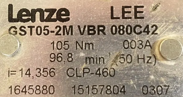 Motoreduktor / przekładnia 1,1kW 96,8obr. 3fazowy Lenze - zdjęcie 3