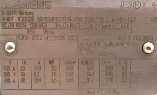 Motoreduktor / przekładnia 7,5kW 16obr. SEW - zdjęcie 2