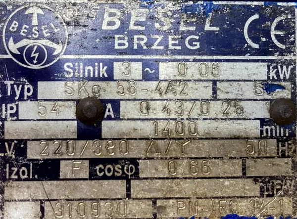 Silnik elektryczny 2,2kW 1420obr. 3fazowy OBCE CHŁODZENIE Tamel - zdjęcie 3