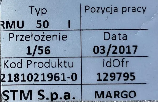 Motoreduktor / przekładnia 0,37kW 24obr. 3fazowy - zdjęcie 3