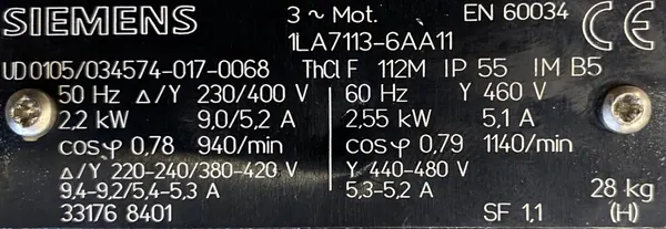 Motoreduktor / przekładnia 2,2kW 76obr. - zdjęcie 2