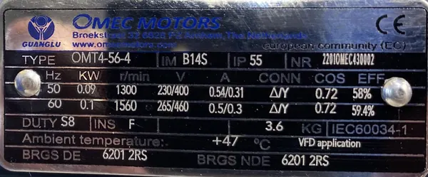 Motoreduktor / przekładnia 0,09kW 1,44obr. 3fazowy - zdjęcie 2