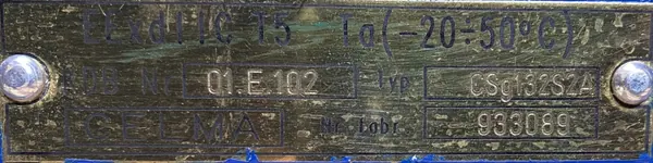 Silnik elektryczny 5,5kW 2920obr. 3fazowy CELMA Ex - zdjęcie 3