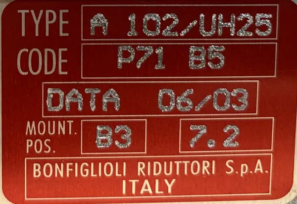 Motoreduktor / przekładnia 0,37kW 121obr. 3fazowy - zdjęcie 3