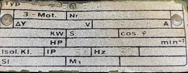 Motoreduktor / przekładnia 0,75kW 15obr. 3fazowy - zdjęcie 2