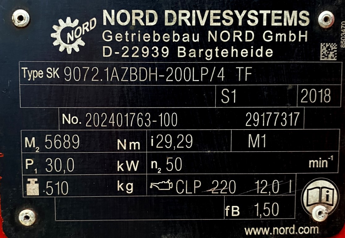 motoreduktor / przekładnia 30kW 50obr. NORD - zdjęcie 4