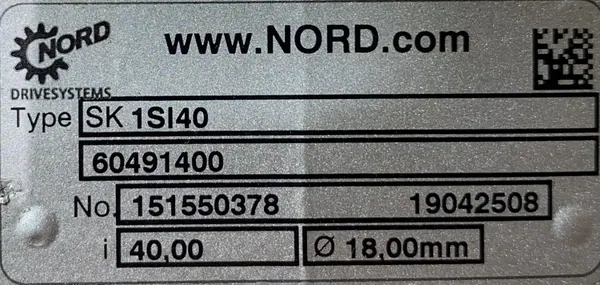 Motoreduktor / przekładnia 0,18kW 34obr. 3fazowy NORD - zdjęcie 3