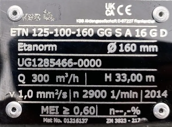 Pompa KSB 37kW 2960obr. - zdjęcie 3