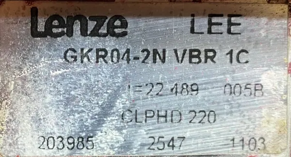 Motoreduktor / przekładnia 0,25/0,37kW 30,7/62,2obr. 3fazowy Lenze - zdjęcie 3