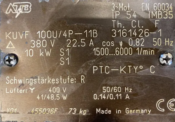 Silnik elektryczny 10kW 1500 - 6000obr. 3fazowy - zdjęcie 2