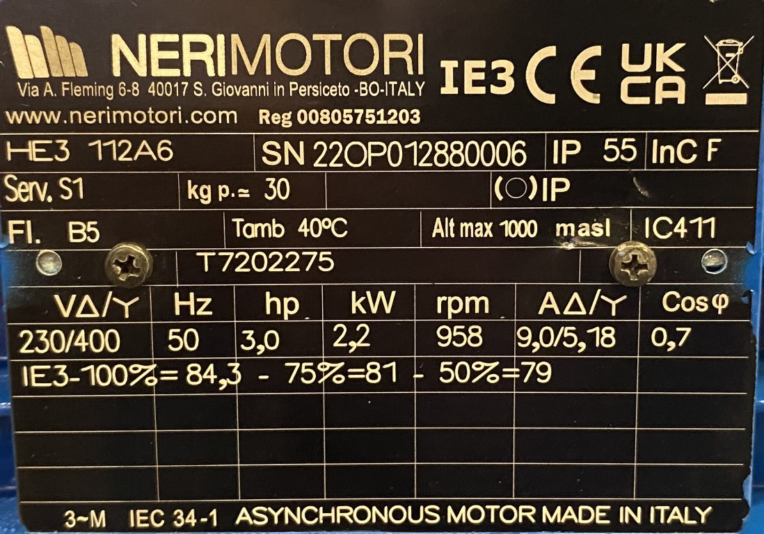 motoreduktor / przekładnia 2,2kW 124obr. NORD - zdjęcie 2