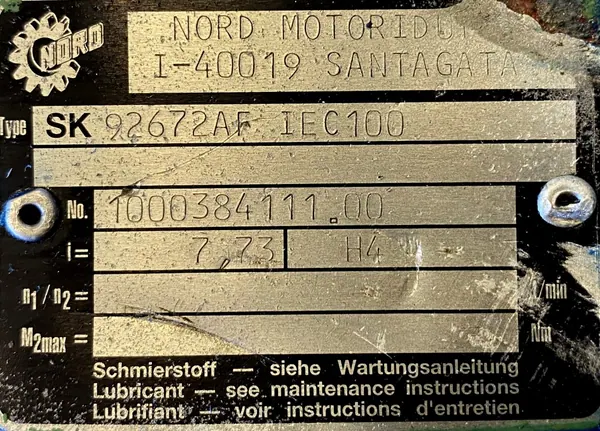 Motoreduktor / przekładnia 2,2kW 124obr. NORD - zdjęcie 3