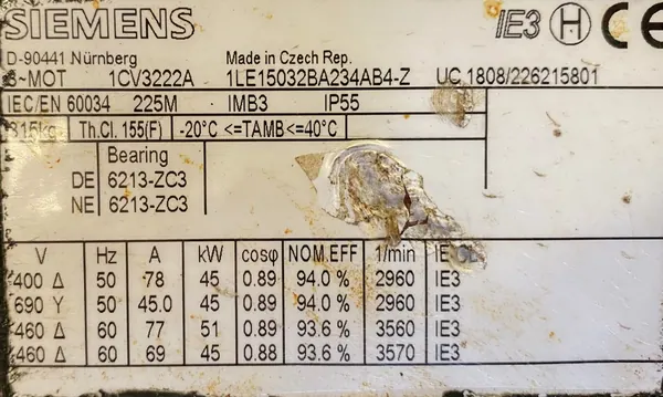 Pompa KSB 45kW 2960obr. - zdjęcie 2