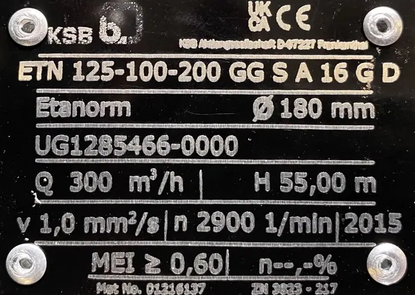 Pompa KSB 45kW 2960obr. - zdjęcie 3