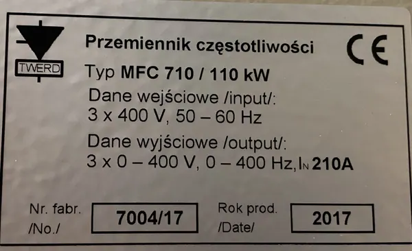 Falownik 110kW 400V - zdjęcie 3