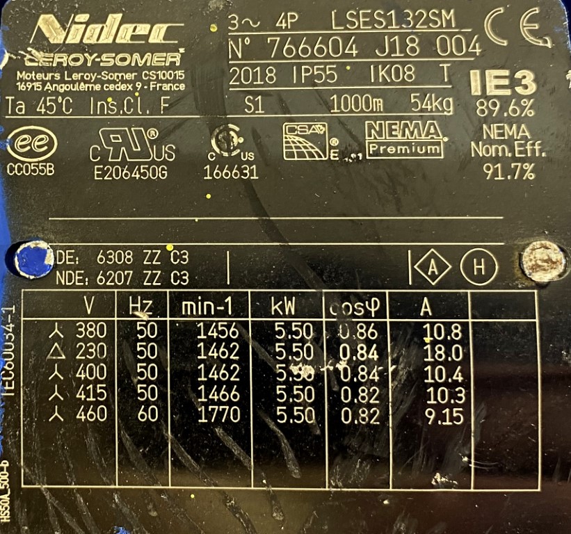 motoreduktor / przekładnia 5,5kW 37obr. U - zdjęcie 2