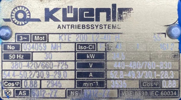 Silnik elektryczny 30kW 2945obr. 3fazowy - zdjęcie 2