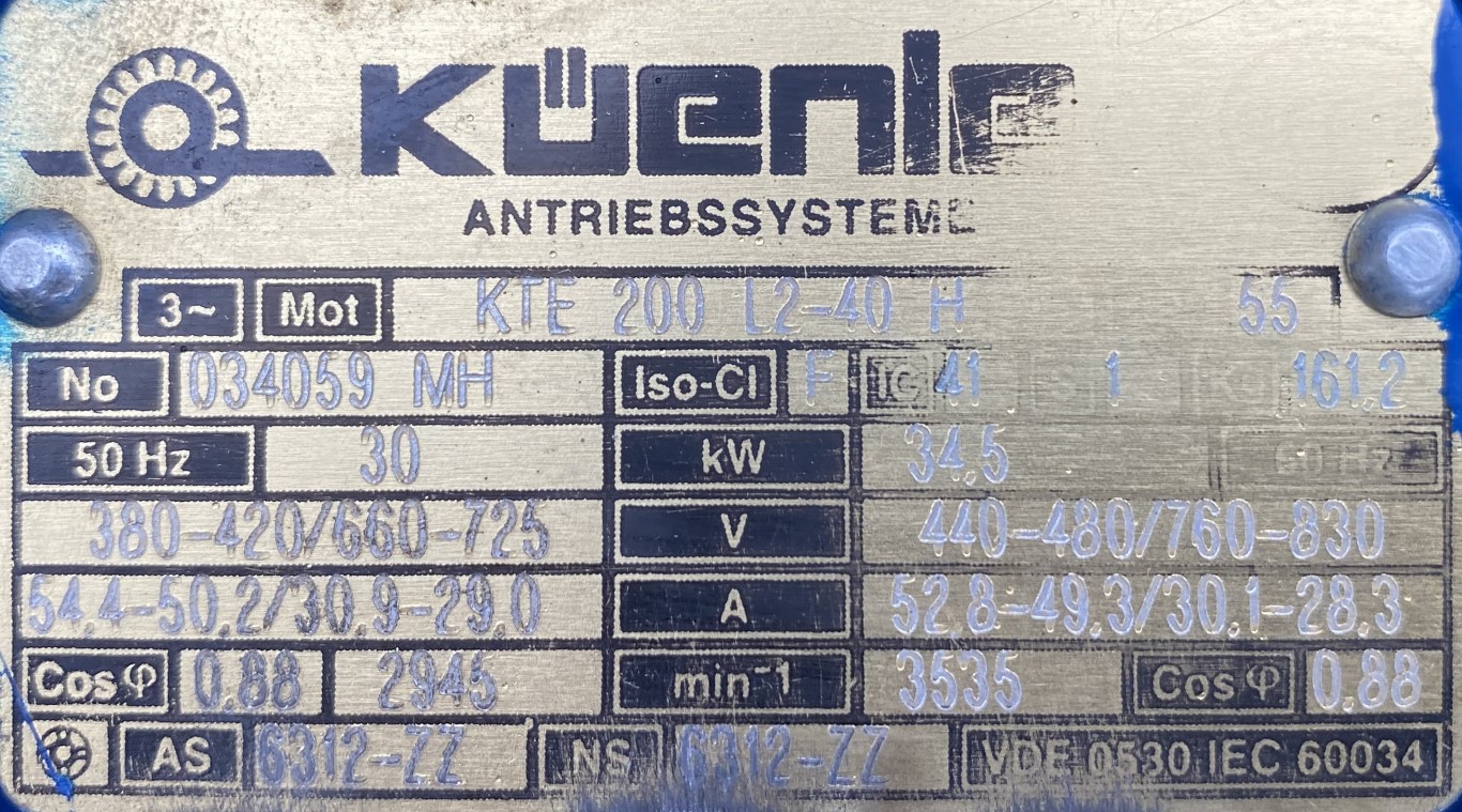 silnik elektryczny 30kW 2945obr. 3fazowy - zdjęcie 2