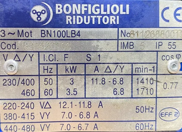 Motoreduktor / przekładnia 3kW 35obr. - zdjęcie 2