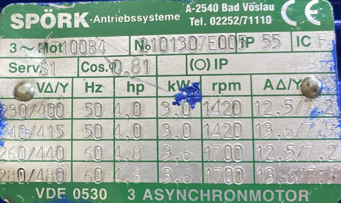 motoreduktor / przekładnia 3kW 290obr. - zdjęcie 2