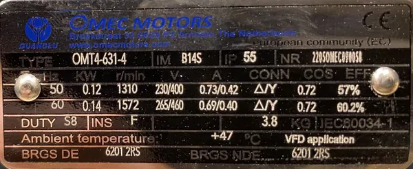 Motoreduktor / przekładnia 0,12kW 13obr. 3fazowy - zdjęcie 2