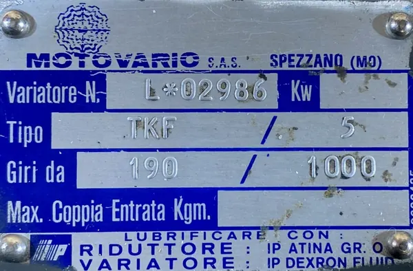 Motoreduktor / przekładnia 0,37kW 9,5-50obr. 3fazowy - zdjęcie 3