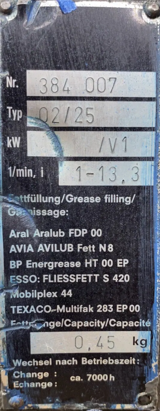 Motoreduktor / przekładnia 0,55kW 203/21obr. 3faz HAMULEC OBCE CHŁODZENIE - zdjęcie 3