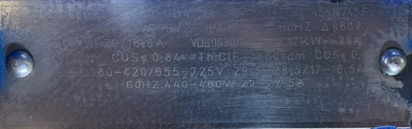 Silnik elektryczny 15kW 1465obr. 3fazowy - zdjęcie 2