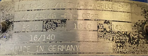 Pompa LM 80-200/180 A-F-A-BBUE 2,2kW 1400obr. - zdjęcie 3