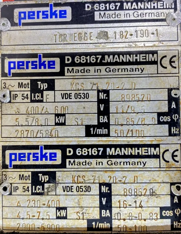 Silnik elektryczny 5,5 - 8kW 2870 - 5840obr. 3fazowy - zdjęcie 2