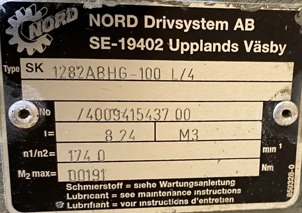 Motoreduktor / przekładnia 2,2kW 174obr. NORD - zdjęcie 3