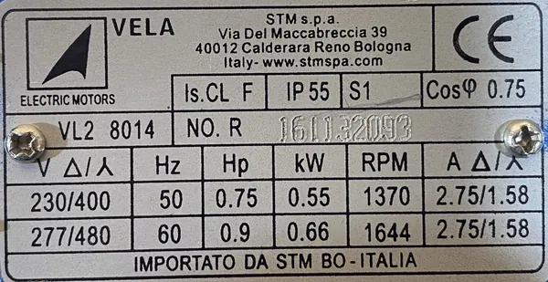 Motoreduktor / przekładnia 0,55kW 34obr. 3fazowy - zdjęcie 2
