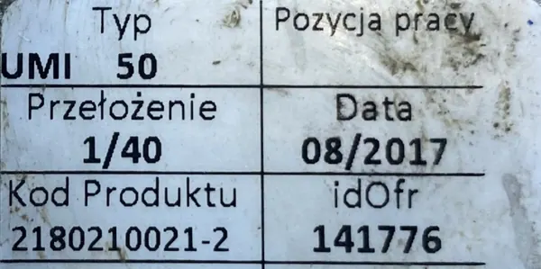 Motoreduktor / przekładnia 0,55kW 34obr. 3fazowy - zdjęcie 3