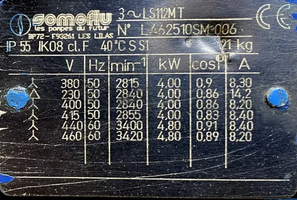 Pompa HMI-N 50/150 4kW 2840obr. - zdjęcie 2