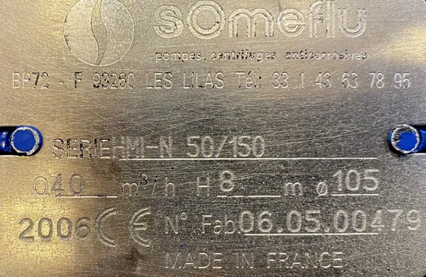 Pompa HMI-N 50/150 4kW 2840obr. - zdjęcie 3