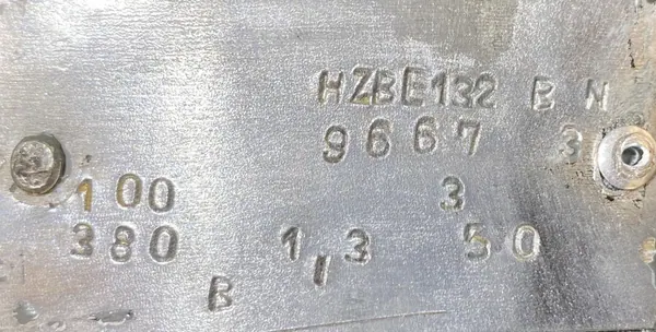Silnik elektryczny 3kW 950obr. 3fazowy HAMULEC INDUKTA - zdjęcie 3