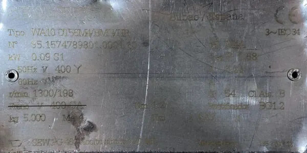 Motoreduktor / przekładnia 0,09kW 198obr. 3fazowy SEW - zdjęcie 2