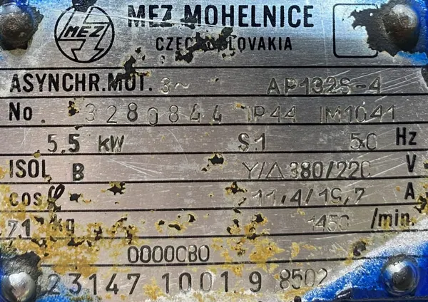 Silnik elektryczny 5,5kW 1450obr. 3fazowy - zdjęcie 2