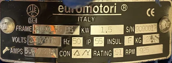 Motoreduktor / przekładnia 1,5kW 23obr. - zdjęcie 2